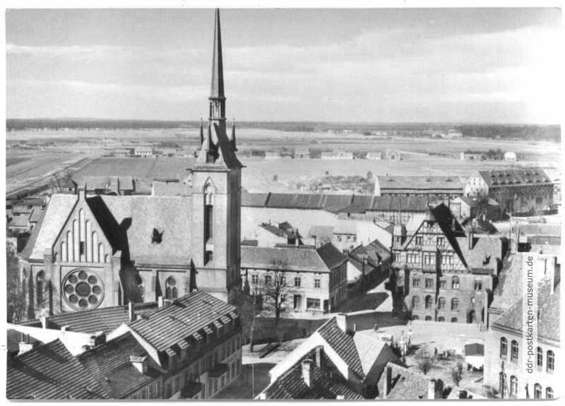 Blick über die Altstadt, Marienkirche - 1963 