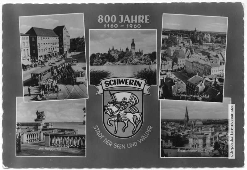 800 Jahre Schwerin, Stadt der Seen und Wälder - 1960