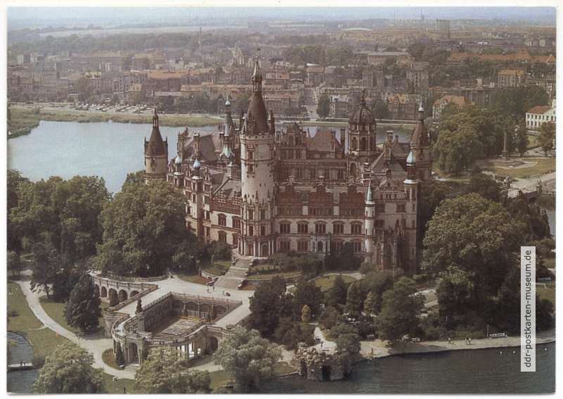 Blick auf das Schloß Schwerin - 1987