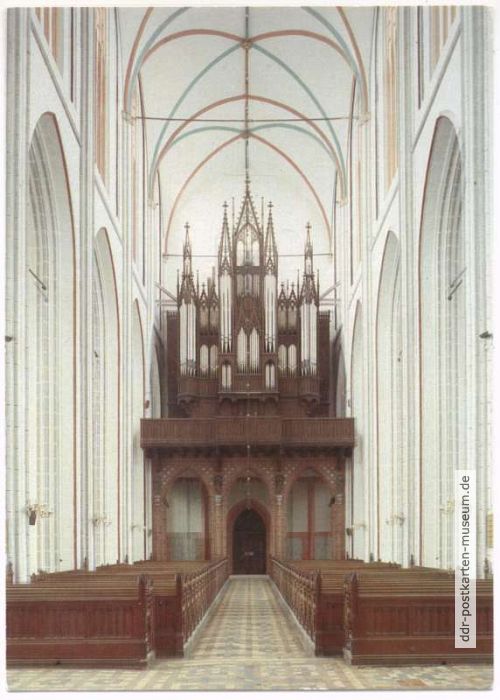 Schweriner Dom, Ladegastorgel (von 1871) - 1989 