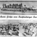 Senftenberger See, M.S. "Nixe", Terrassencafe, Strand - 1974