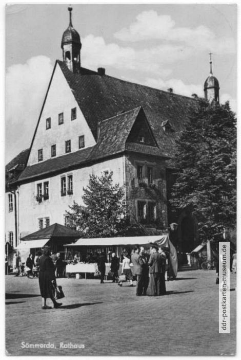 Wochenmarkt am Rathaus - 1962