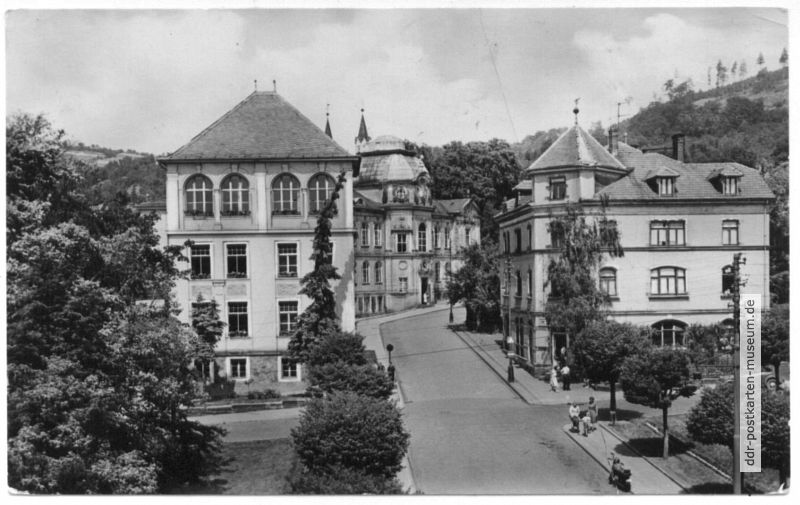 Juttaplatz, Beethovenstraße mit Spielzeugmuseum - 1960