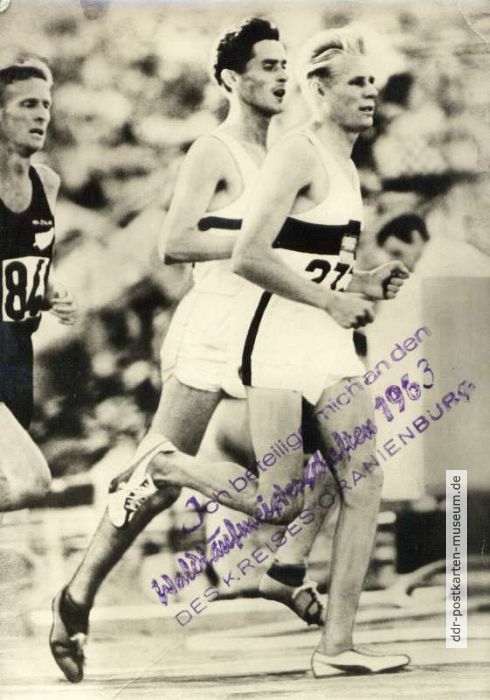Hans Grodotzki (ASK Vorwärts Berlin), Olympischer Silbermedaillengewinner 1960 in Rom - 1960