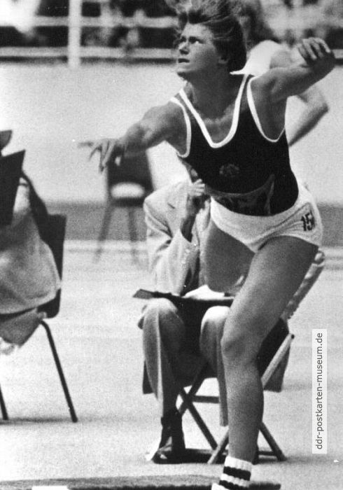 Burglinde Pollak, Leichtathletin vom ASK Vorwärts Potsdam und Olympische Bronzemedaillengewinnerin - 1980
