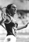 Johanna Schaller (SC Turbine Erfurt), 1976 Olympiasiegerin im 100-m-Hürdenlauf - 1980