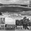 Georgi-Dimitroff-Stadion Zwickau, Haupteingang und Gaststätte - 1963