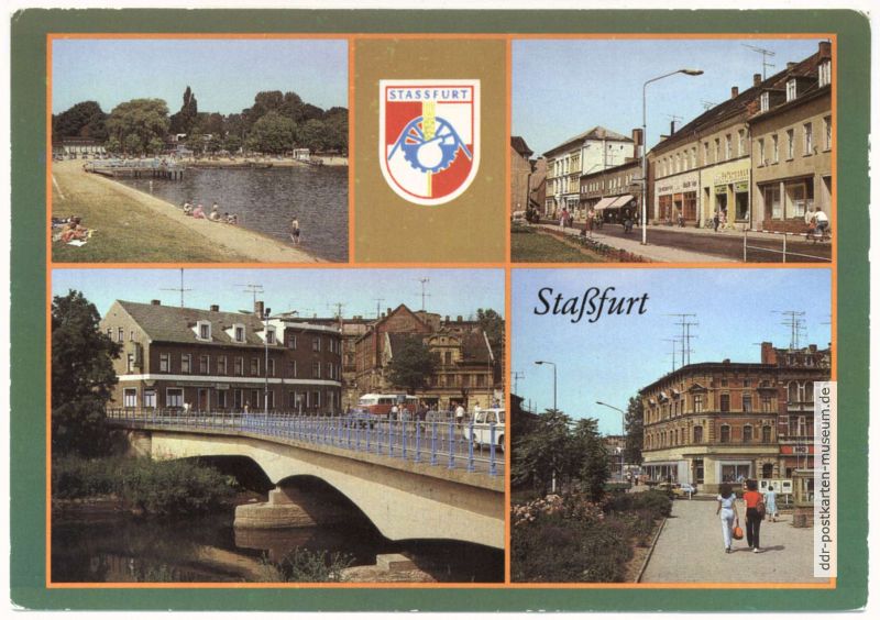 Strandbad, Karl-Marx.-Straße, Bodebrücke - 1987
