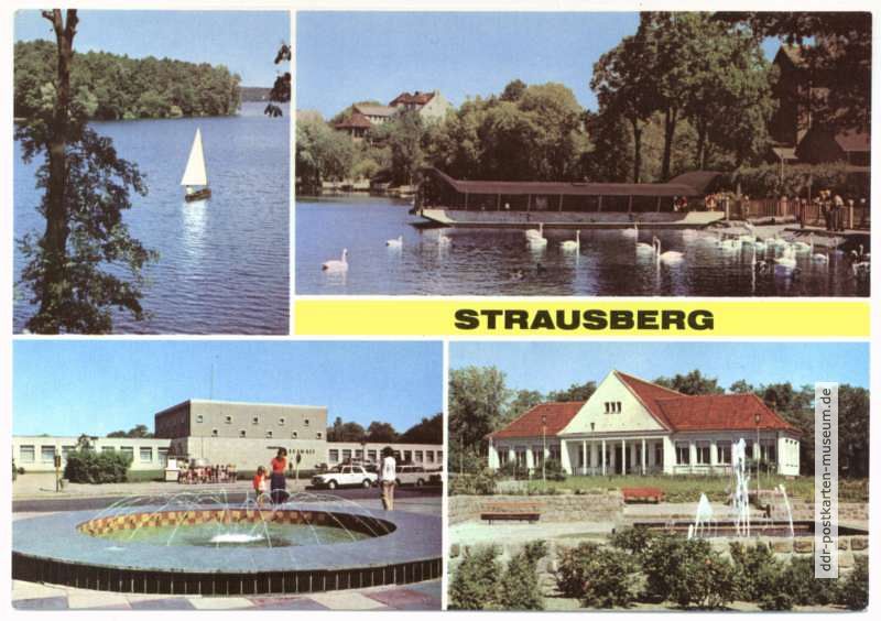Am Straus-See, Haus der NVA "Klub am See", HO-Gaststätte "Nord" - 1978