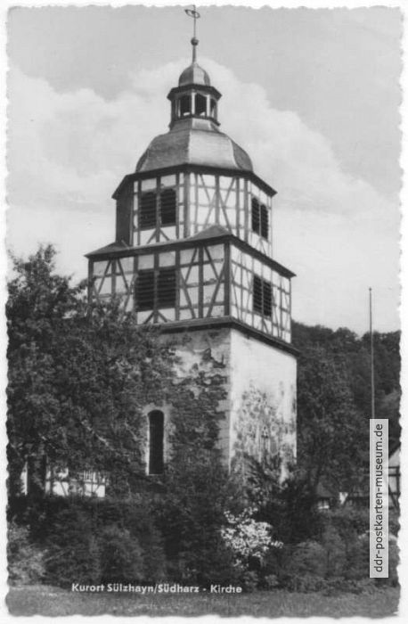 Kirche von Sülzhayn (Südharz) - 1957