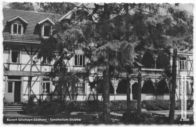 Sanatorium Stubbe - 1957