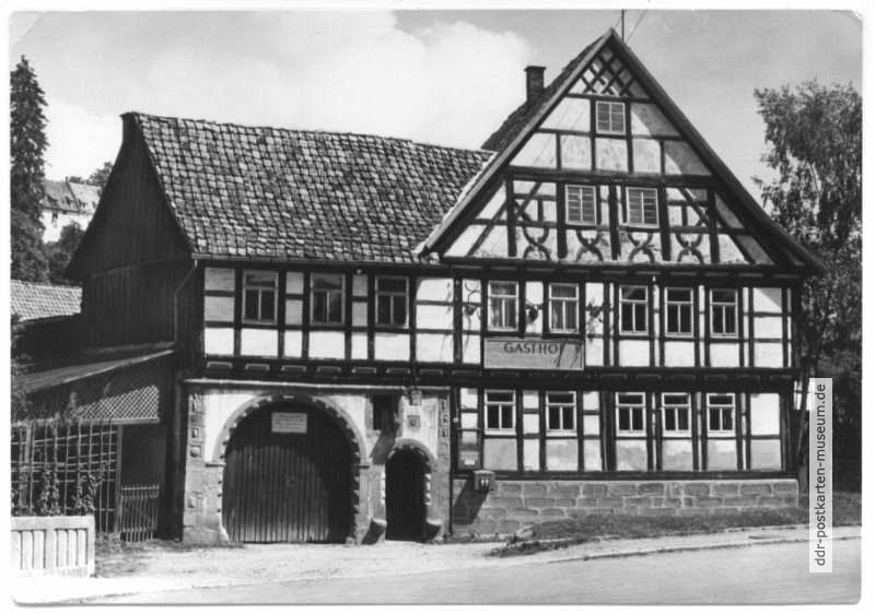 Gasthaus "Zum goldenen Hirsch" in Suhler Neundorf - 1966