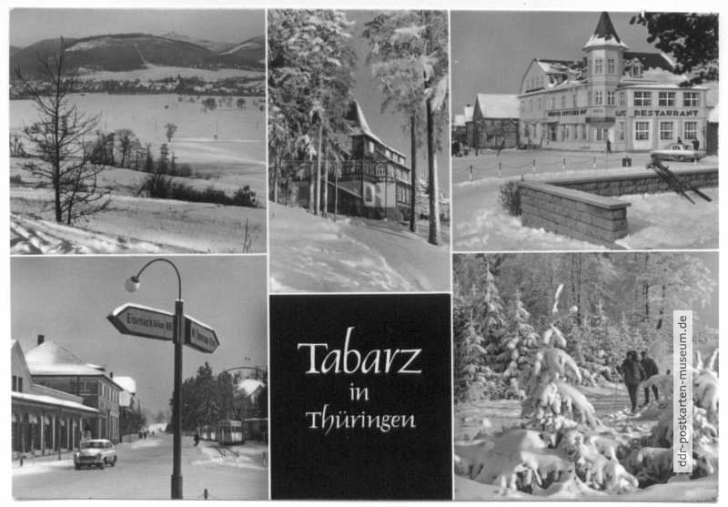 Winterliches Tabarz in Thüringen - 1969