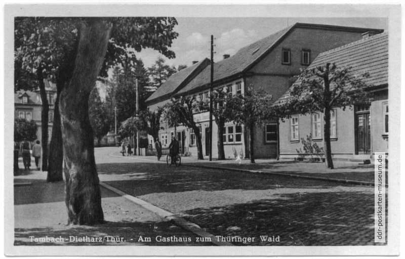 Am "Gasthaus zum Thüringer Wald" - 1955