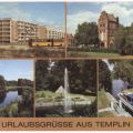 Ringstraße, Stadtmauer und Prenzlauer Tor, Kanal, Bürgerpark, Schleuse - 1987