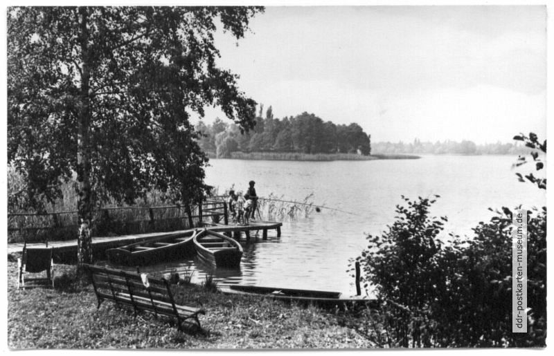 Blick über den Silbersee am Erholungsheim der Charité - 1968