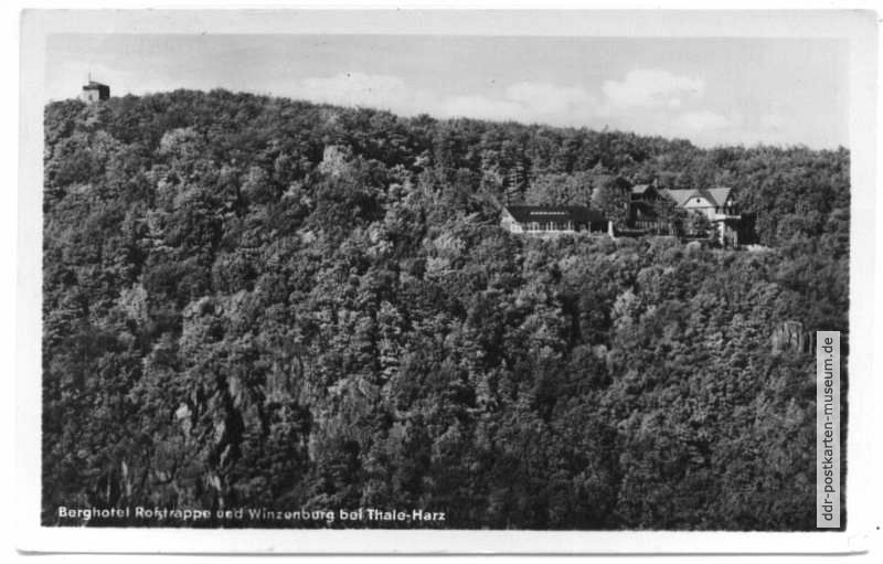 Berghotel Roßtrappe und Winzenburg bei Thale - 1952