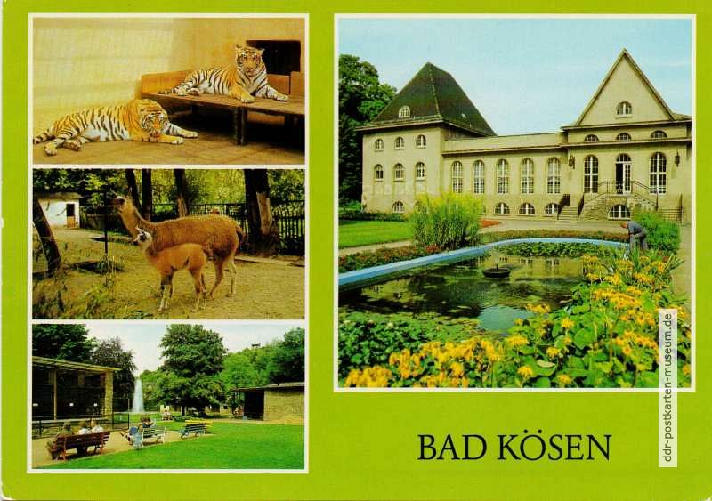 Bad Kösen, Hauptgebäude vom Tiergehege - 1981