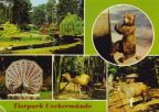 Tierpark Ueckermünde mit Wassergeflügelanlage, Mosaikplastik vom Wappentier - 1983