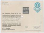 Rückseite der Tonpostkarte Bestell-Nr.: NML/003/044 von 1964