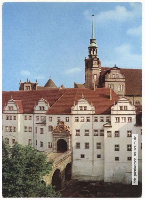 Eingang von Schloß Hartenfels - 1971