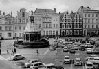 13 Pkw Trabant auf dem Markt von Wismar - 1976