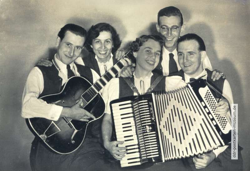 Helmut Lindemann und das "Rennsteig-Trio" - 1957