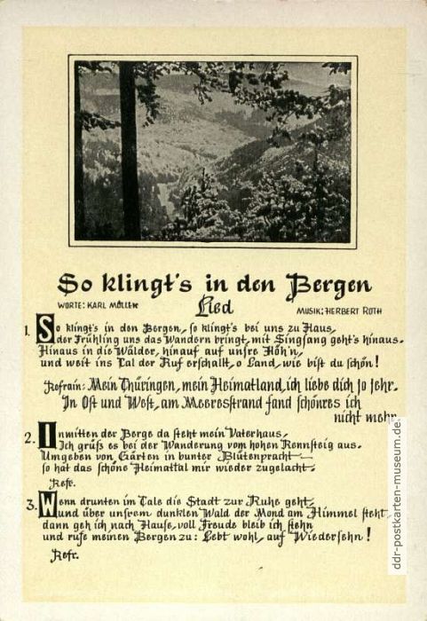 Titel "So klingt´s in den Bergen" von Karl Müller / Herbert Roth - 1955