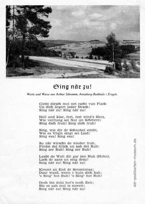 Titel "Sing när zu !" von Arthur Schramm - 1957