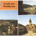 Blick auf Waldheim, Zschopau, Rathaus - 1990