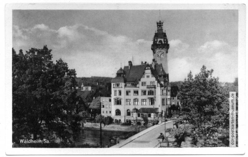 Rathaus Waldheim, Zschopaubrücke - 1958