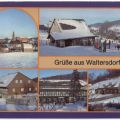 Blick zur Kirche, Wintersportzentrum, Gaststätte - 1985