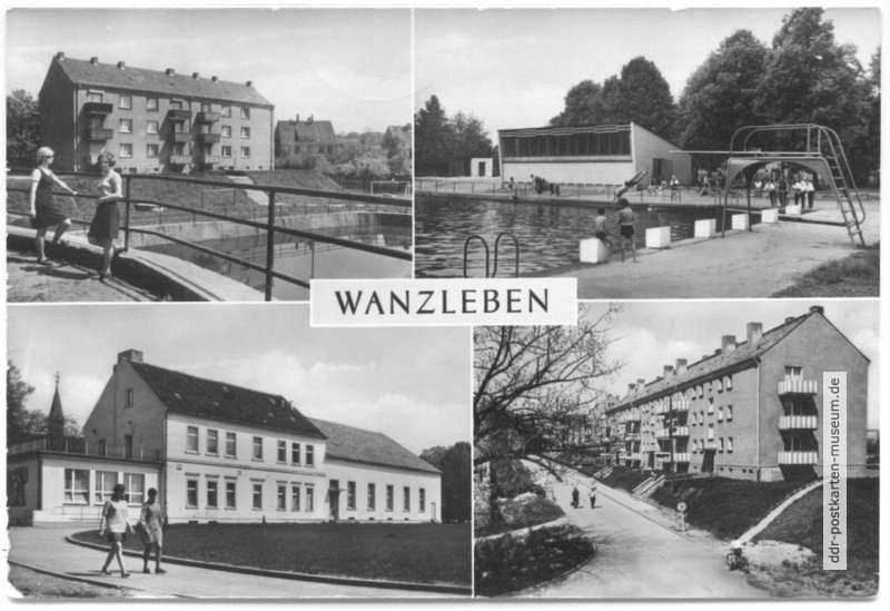 Lindenpromenade, Schwimmbad, Kreiskulturhaus, Neubauten am Hohlweg - 1975 / 1979