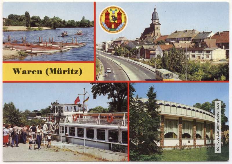 Bootsverleih, Umgehungsstraße, Fahrgastschiff an der Steinmole, Gaststätte - 1986