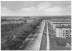 Blick vom Hochhaus auf die Merseburger Straße - 1969