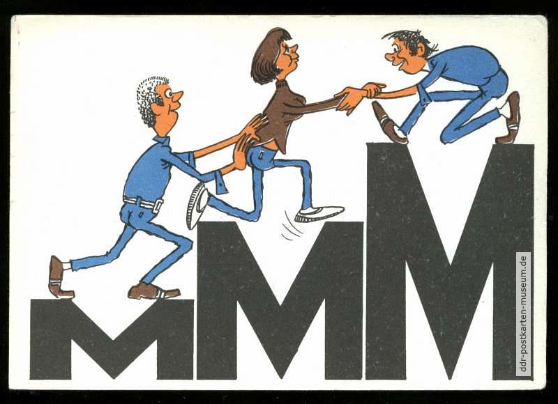 Werbekarte der MMM (Messe der Meister von Morgen) - 1987