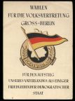 Propaganda-Postkarte für die Volkswahl in Berlin - 1954