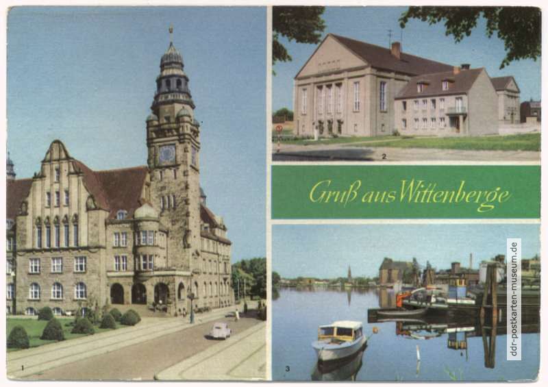 Rathaus, Kulturhaus, Hafen - 1964