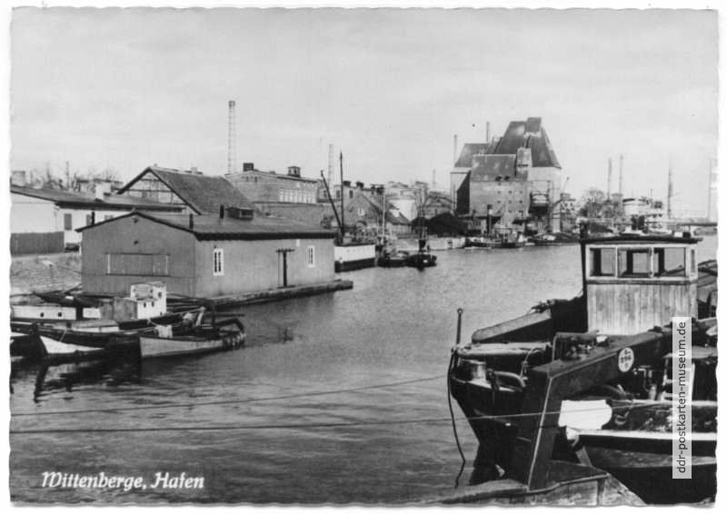 Wittenberge an der Elbe, Hafen - 1962