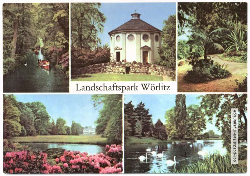 Kanal, Vestatempel, Palmengarten, Am Kleinen Walloch, Wörlitzer See - 1977