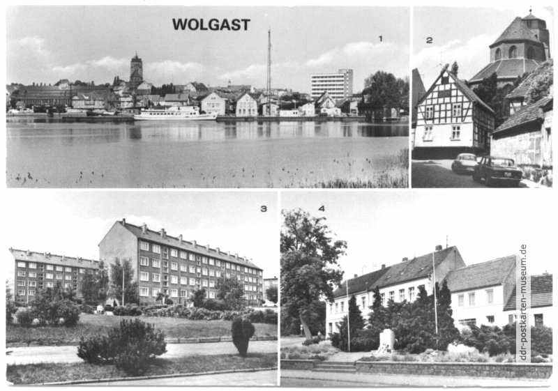Blick zur Stadt, Burgstraße, Neubauten, VVN-Ehrenmal - 1980