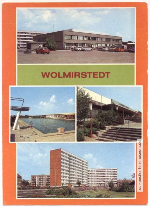 Kreiskulturhaus, Freibad, HO-Gaststätte "Kristall", Neubauten - 1983