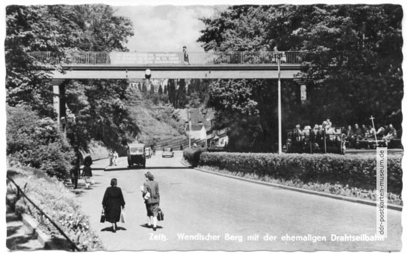 Wendischer Berg mit der ehemaligen Drahtseilbahn - 1961