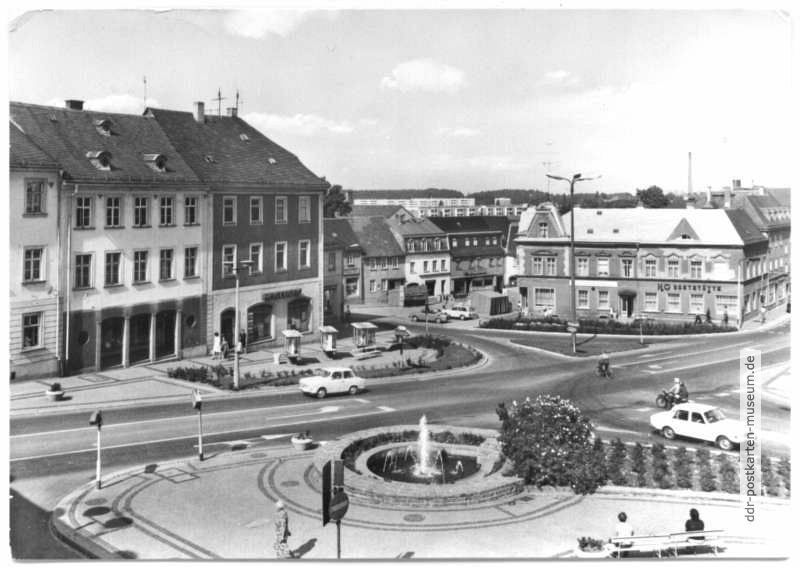 Blick vom Rathaus auf den Markt - 1981