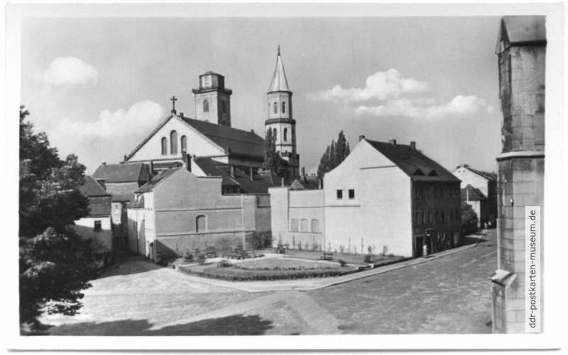Klosterplatz mit Johanniskirche - 1955