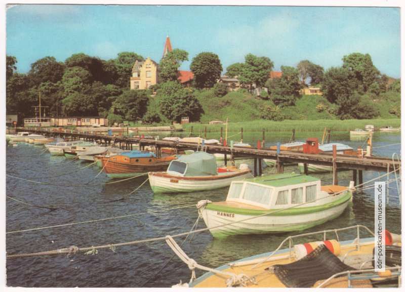 Blick vom Seglerhafen auf Altefähr - 1981