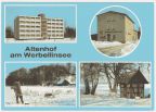 FDGB-Urlauberwohnheim, FDGB-Erholungsheim "Märkischer Hof", Winter am Werbellinsee - 1990