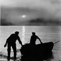 Fischer bei Sonnenaufgang an der Ostsee - 1966 / 1976