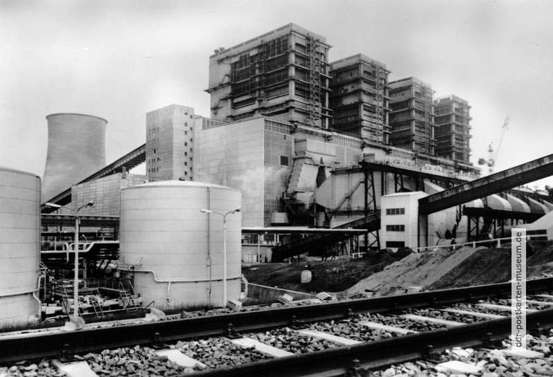 Dampferzeuhungsanlage im Kraftwerk Hagenwerder bei Görlitz - 1975