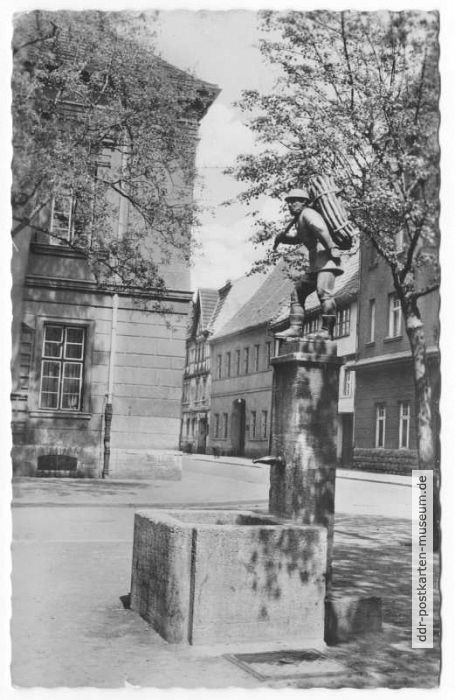 Holzmarkt mit Holzmännchenbrunnen - 1957